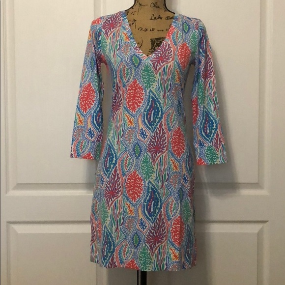 Lilly Pulitzer Christie Dress in Let Minnow - Picture 1 of 4